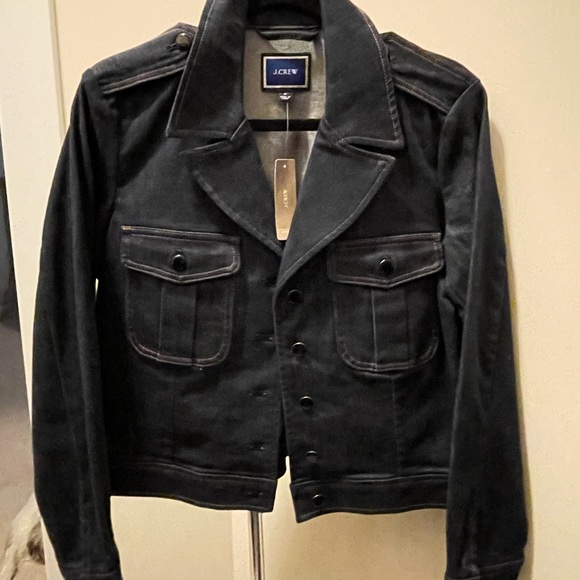 NWT J. Crew Denim Lady coat in Stay Navy Wash - 30% of a Re-imagined fabric - Picture 3 of 14